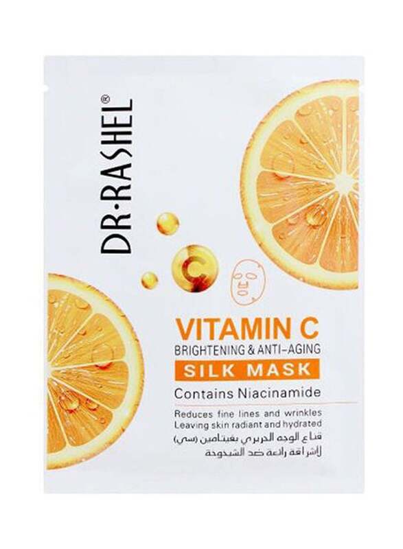 Dr. Rashel Vitamin C Brightening & Anti-Aging Silk Mask, 28gm