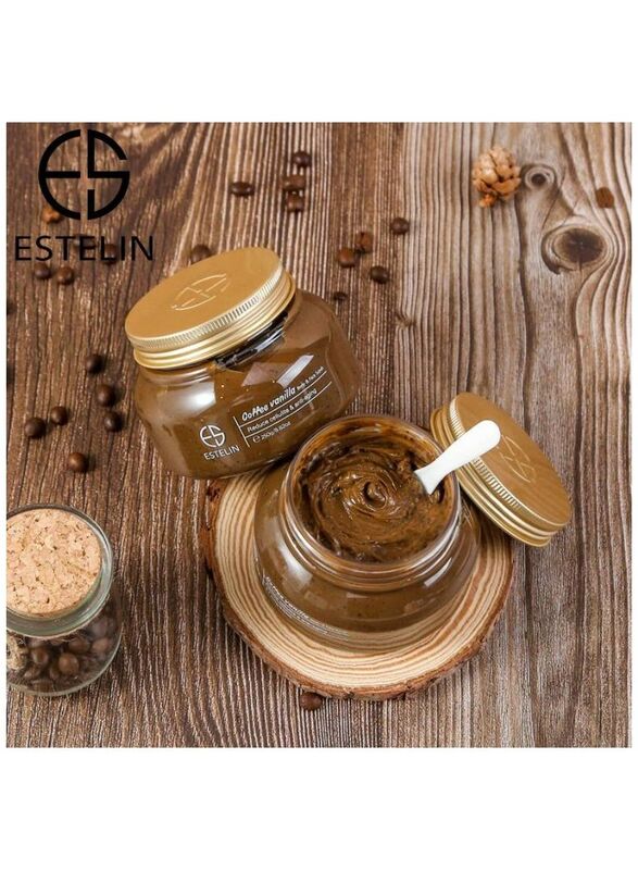 Estelin Coffee Vanilla Body Face Scrub, 250gm