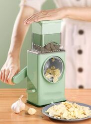 Vegetable Cutter High Quality and Multifunctional Rotary Grater, Light Green