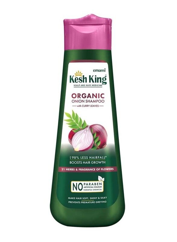 

Emami Kesh King Ayurvedic Onion Shampoo with 21 Herbs Reduces Hairfall & Boost Hair Growth, 300ml