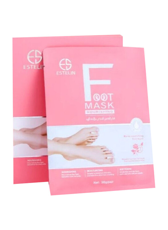 

Estelin Nourishing Rose Foot Mask, 2 x 36gm