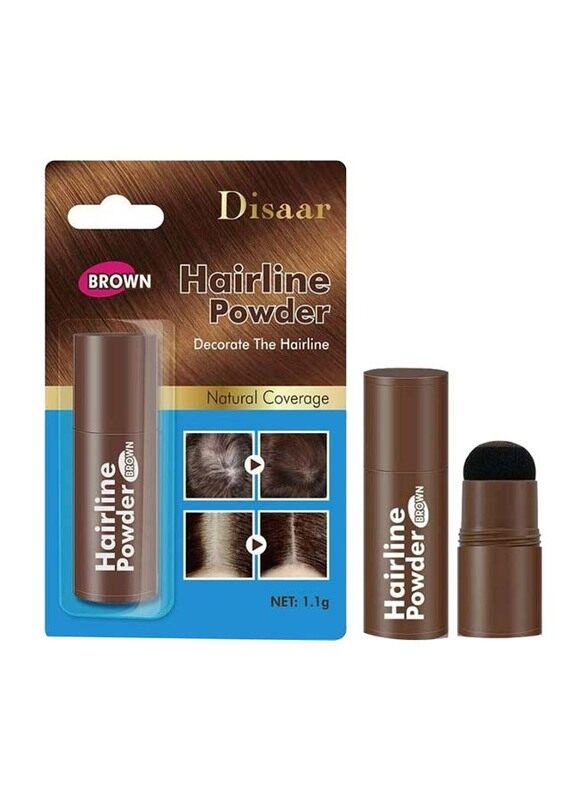 

Disaar Natural Coverage Hairline Powder for All Hair Types, 1.1gm, Brown