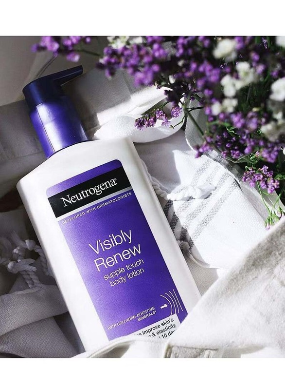 Neutrogena Naturals Visibly Renew Firming Body Lotion 400ml + Deep Moisture Body Lotion 400ml, 2 Pieces