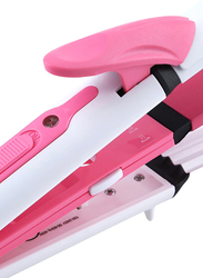 Kemei Multi Function 3 In 1 Ceramic Straighter, KM-1213, Pink