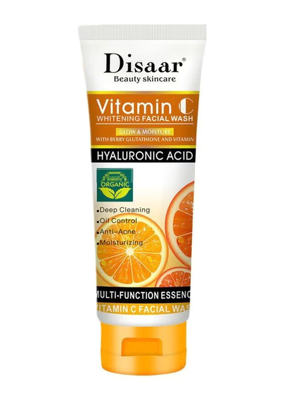 Disaar Vitamin C Whitening Facial Wash With Hyaluronic Acid, 100ml