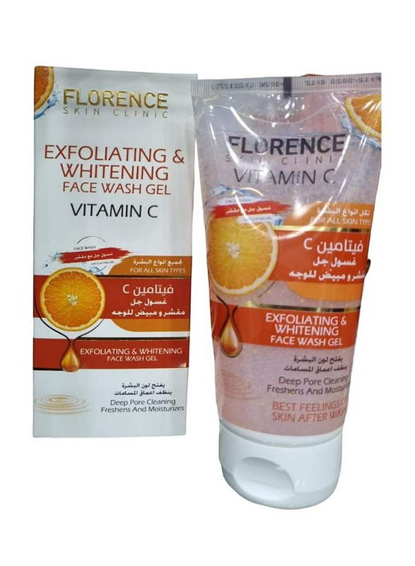 Florence Exfoliating Whitening Face Wash Gel Vitamin C