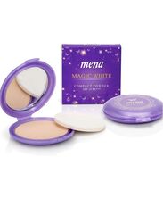 Mena Magic White Compact Powder with SPF 15+++, 12gm, Beige