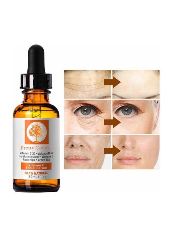 Pretty Cowry Vitamin C Facial Serum And Eye Cream Kit, 30ml, 2 Pieces