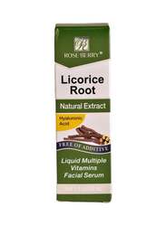 Rose Berry Licorice Root Natural Extract Liquid Multiple Vitamins Facial Serum, 30ml