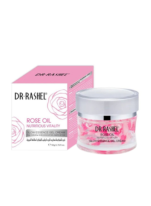 Rashell Cosmetics Rose Oil Nutritious Vitality Glow Gel Cream Moisture Brighten Cream, 50gm