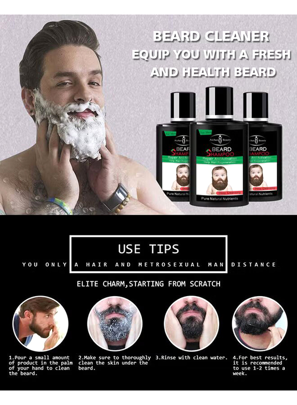 Aichun Beauty Repair & Activation Beard Growth Shampoo, 100ml