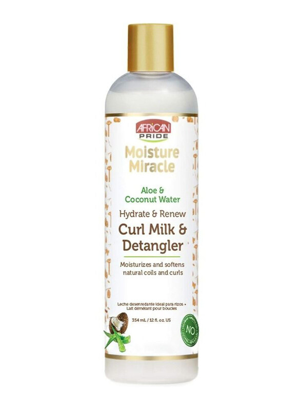 

African Pride Moisture Miracle Milk & Detangler for All Hair Types, 354ml