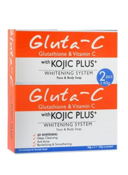 Gluta C With Kojic Plus Lightening & Brightening Soap, 2 x 60g