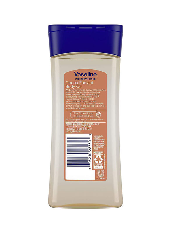 Vaseline Intensive Care Cocoa Radiant Body Oil, 200ml