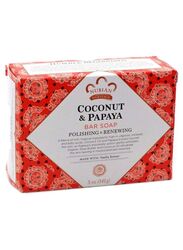 Nubian Heritage Coconut and Papaya Bar Soap Set, Pack of 3 x 5oz