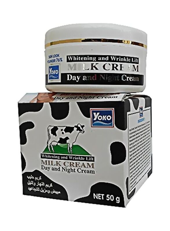 Yoko Whitening/Wrinkle Day & Night Milk Cream, 50gm