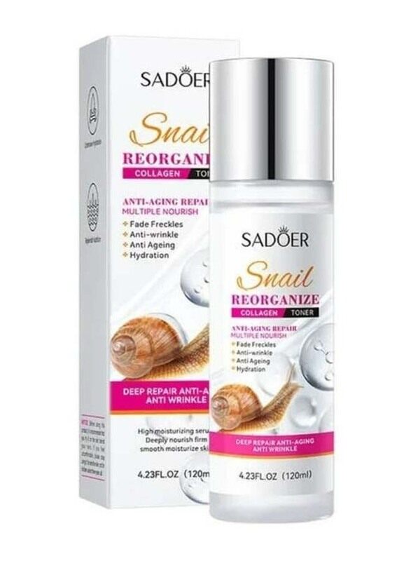 

Sadoer Snail Reorganize Collagen Toner, 120ml
