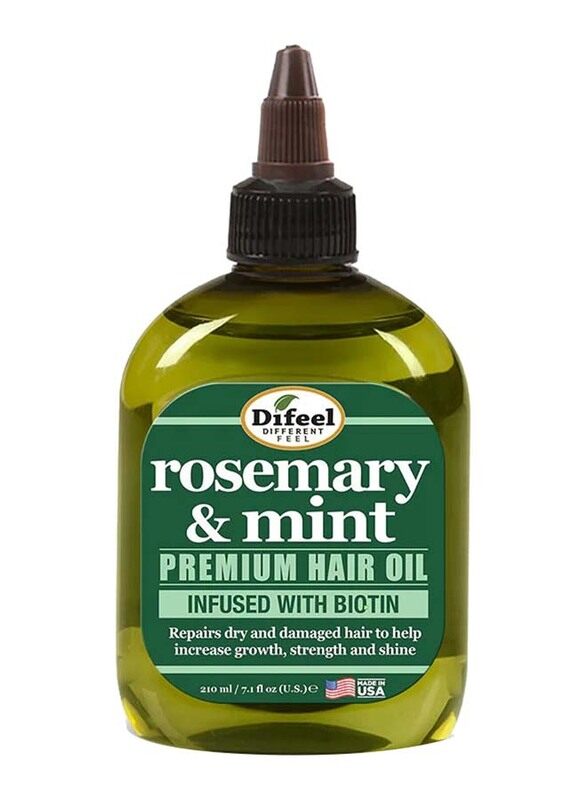 

Difeel Rosemary and Mint Premium Hair Oil with Biotin for All Hair Types, 210ml