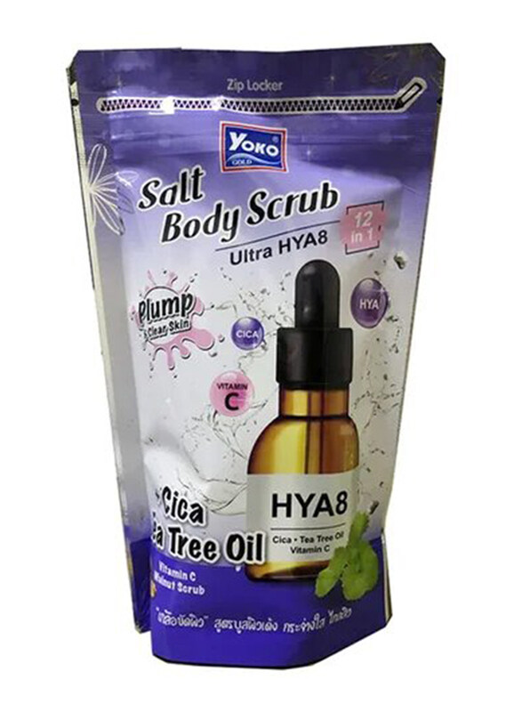 

Yoko Salt Body Scrub Cica Tea Tree Oil Clear Skin, 350gm