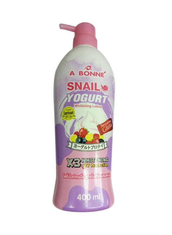 A Bonne Snail Yogurt X3 UV Protection Whitening Lotion, 400ml