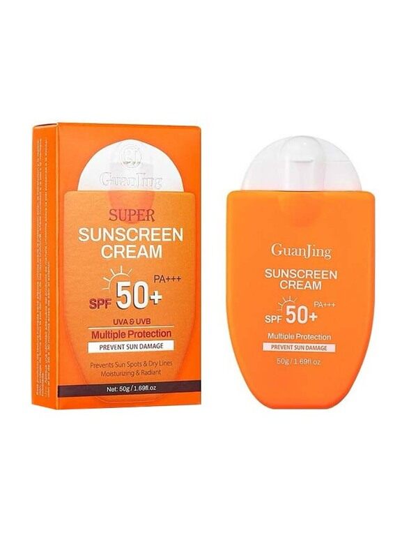 

Guanjing Sunscreen Cream Multiple Protection SPF 50 PA+++, 50 gm