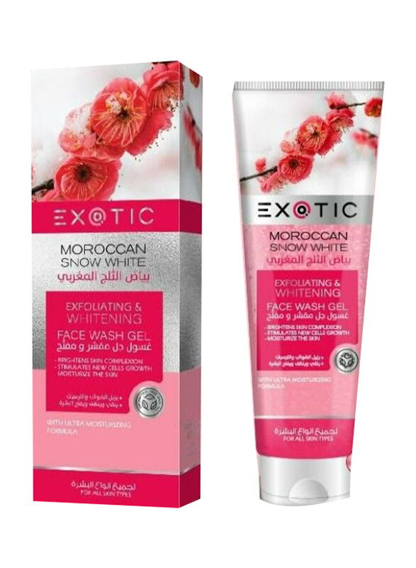 

Exotic Moroccan Snow White Whitening Face Wash Gel, 100ml