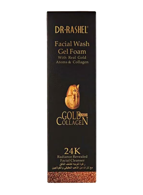 Dr. Rashel 24k Gold & Collagen Facial Wash Gel Foam, 100ml