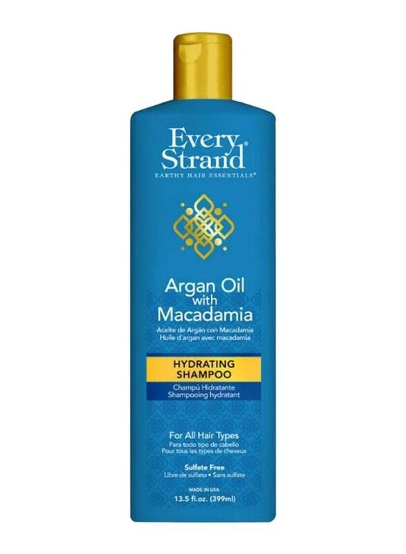 

Every Strand Argan Oil and Macadamia Hydrating Shampoo for All Hair Types, 399ml