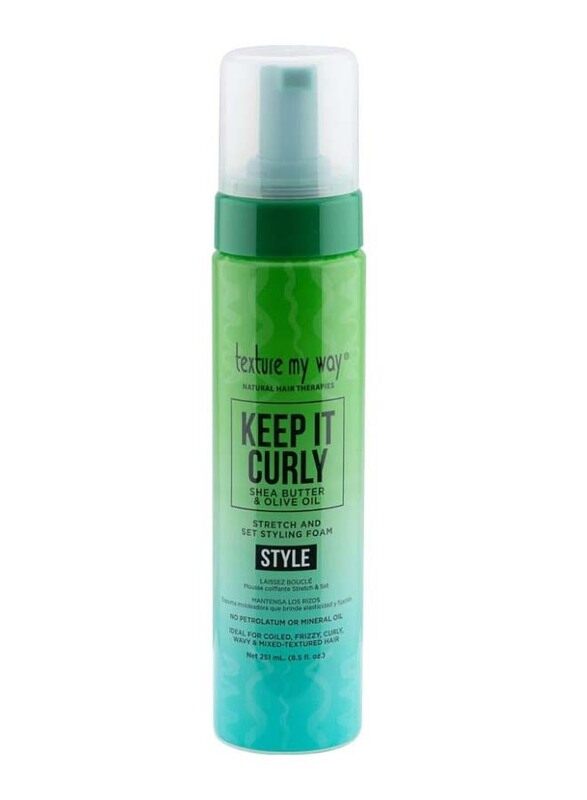 

Texture My Way Keep It Curly Shea Butter & Olive Oil Stretch Set Styling Foam, 251ml