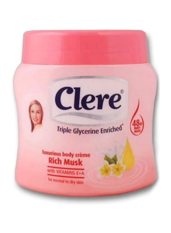 Clere Rich Musk Cream, 500ml