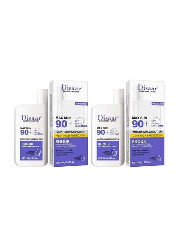 

Disaar Max Sun 90+ Sunscreen Lotion, 2 x 50g