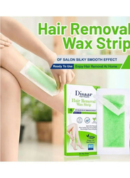 Disaar Argan Oil & shea Butter Hair Removal Wax Strip, 20 Strips