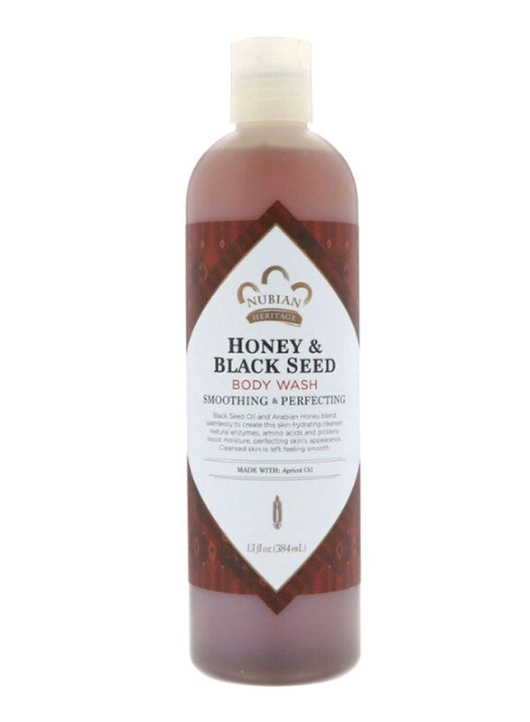 Nubian Heritage Honey and Black Seed Body Wash, 384ml