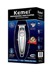 Kemei Professional Hair Clipper, KM-1949, Silver