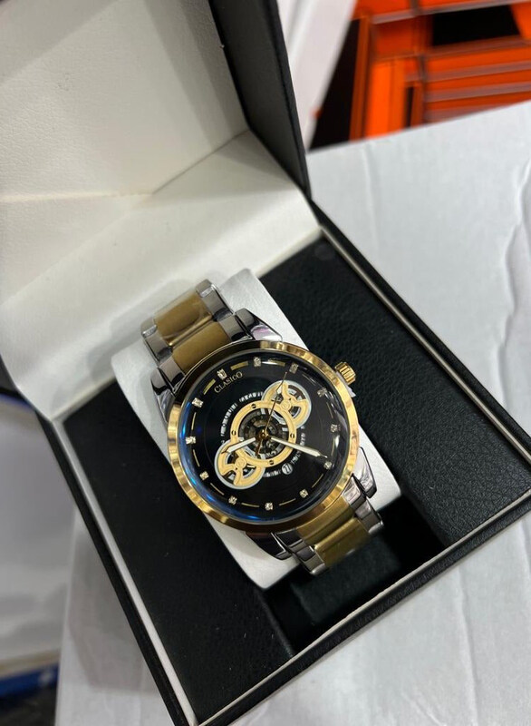 

Clasico A Wonderful Analog Watch for Men with Stainless Steel Band, Multicolour