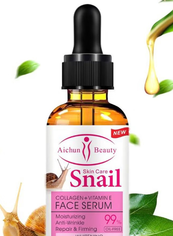 Aichun Beauty Collagen Plus Snail Vitamin E Moisturizing Face Serum, 30ml