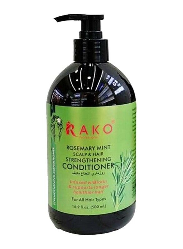 

Rako Rosemary Mint Scalp and Hair Strengthening Conditioner for All Hair Types, 500ml