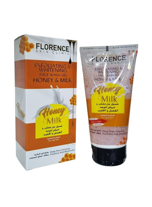 

Florence Exfoliating Whitening Honey Milk Face Wash Gel