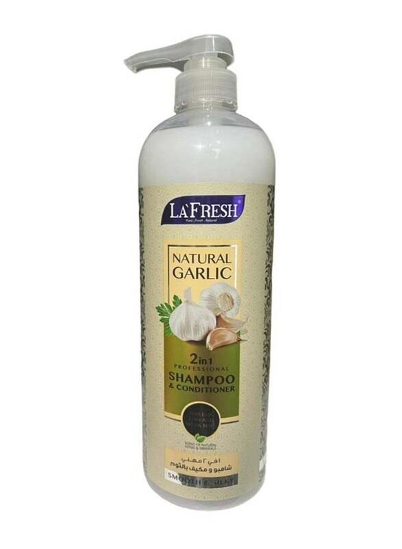 

La Fresh Natural Garlic 2 In 1 Professional Shampoo & Conditioner for All Hair Types, 1000ml