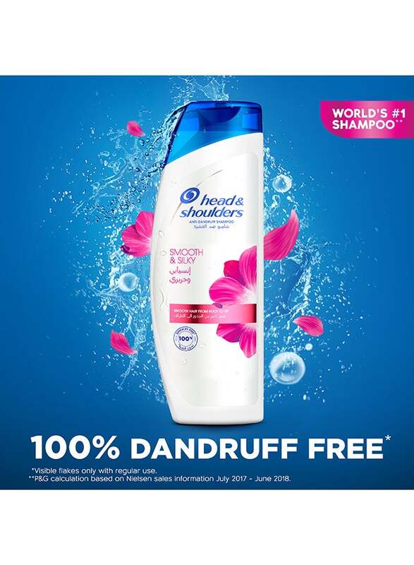 Head & Shoulders Smooth and Silky Anti-Dandruff Shampoo, 400ml