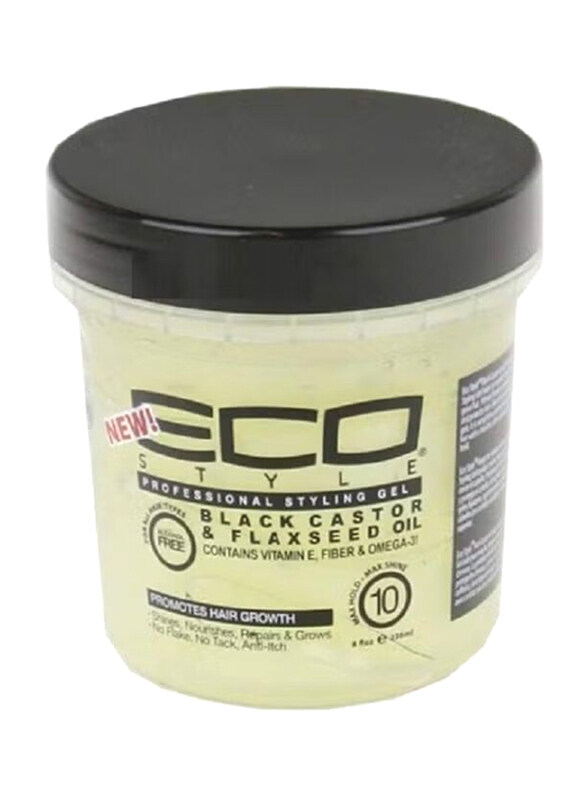 

Eco Styler Black Castor & Flaxseed Oil Gel for All Hair Types, 8oz