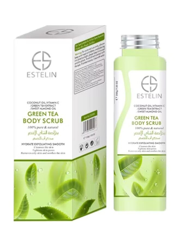 Estelin Green Tea Body Scrub, 100ml