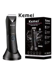 Kemei KM-1838 Professional Body Hair Trimmer, Black