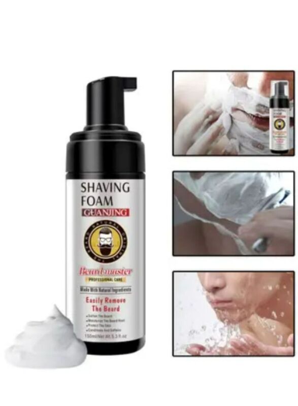 Guanjing Professional Natural Organic Mens Shaving Foam Cream, 150ml