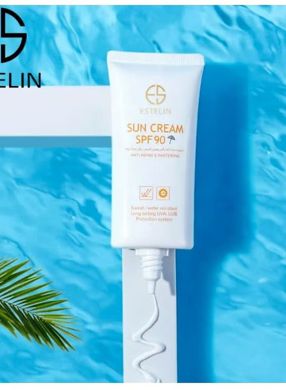 Estelin Anti-Aging & Whitening SPF 90 Multicolour Sun Cream, 60ml