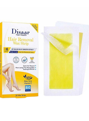 Disaar Aloe Vera & Vitamin E Hair Removal Wax Strip, 20 Strips