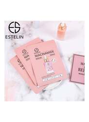 Estelin Niacinamide Brightening Serum Mask Sheets, 10 Pieces, 25ml