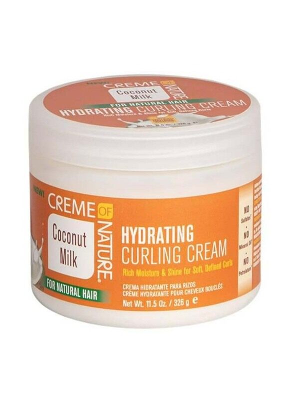 

Creme Of Nature Coconut Milk Hydrating Curling Cream for All Hair Types, 326gm