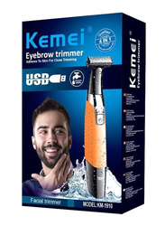 Kemei One Blade Rechargeable Electric Shaver for Men, KM-1910, Multicolour
