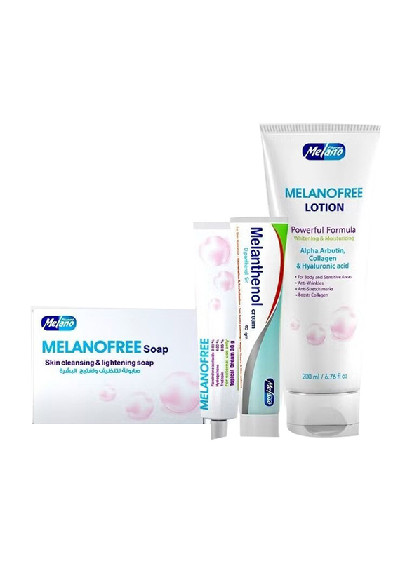 Melano Melanofree Face Whitening Care 4 Pieces, Set